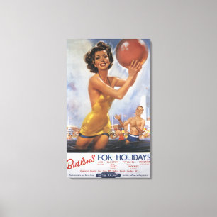 Ava Gardner Look-a-like Butlin's Camps Canvas Print