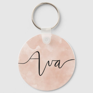 Ava Hand Lettered Name Keychain