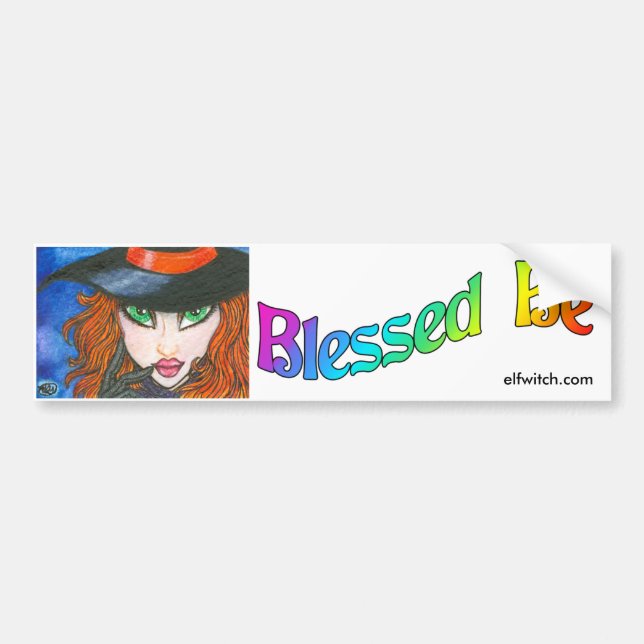 Ava ~ Hauntingly Bewitching Witch Bumper Sticker (Front)