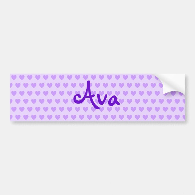 Ava in Purple Bumper Sticker (Front)