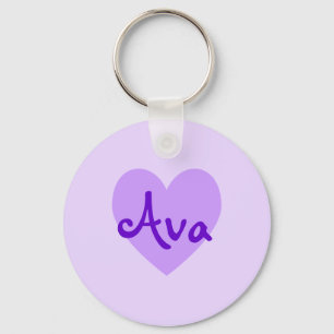 Ava in Purple Key Ring