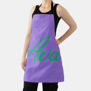 Ava Repeating Name Pattern Apron