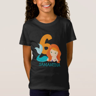 Ava – River Mermaid Goddess 6th birthday T-Shirt