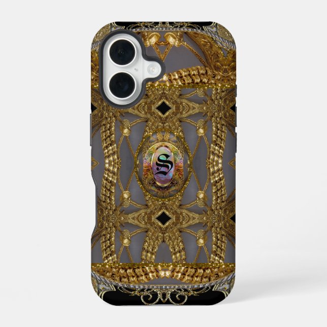Ava Rue Gayla Monogram  iPhone 16 Case (Back)
