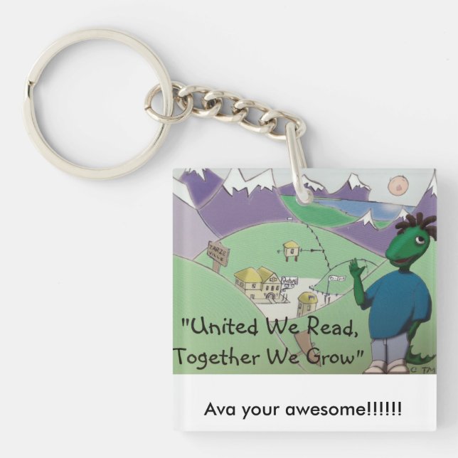 Ava your awesome!! key ring (Front)