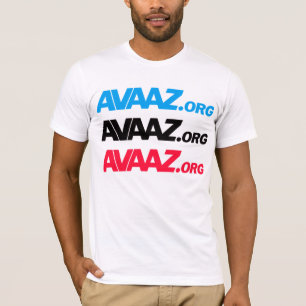 Avaaz - 3 colour front, Pangea & Tagline Back T-Shirt
