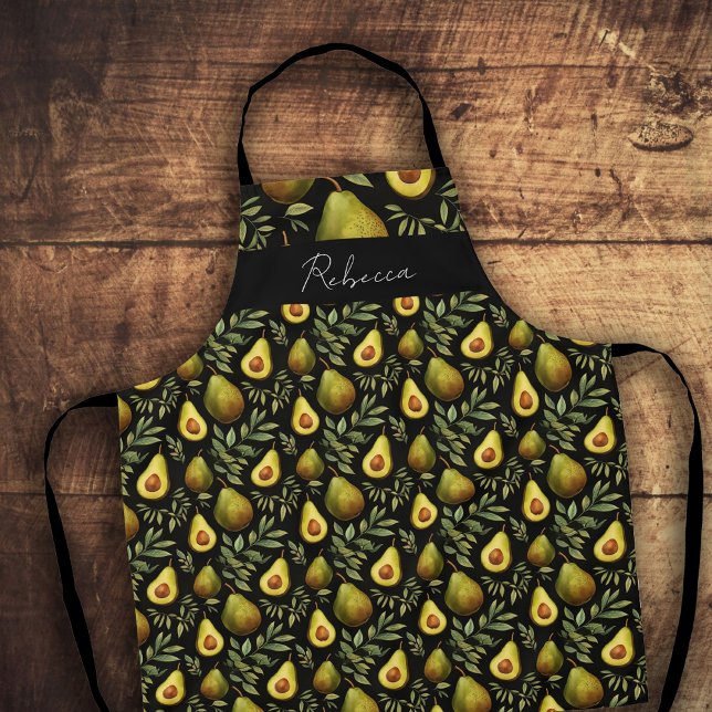 Avacado Custom Monogram Apron (Creator Uploaded)