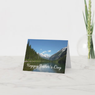 Avalanche Lake I in Glacier Happy Father's Day Card