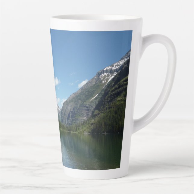 Avalanche Lake I in Glacier National Park Latte Mug (Right)