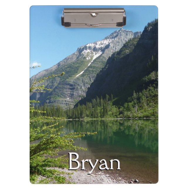 Avalanche Lake II in Glacier National Park Clipboard (Front)