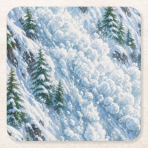 Avalanche Mountain Snow Scene