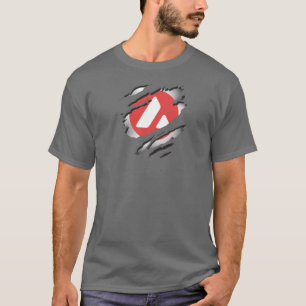 Avalanche Torn Image w/ Logo Reveal Underneath T-Shirt