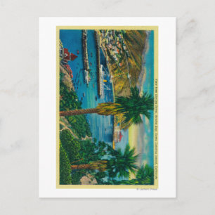 Avalon Bay, Santa Catalina Island from Skyline Postcard