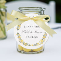 Avalon Butter Yellow Floral Wreath Wedding