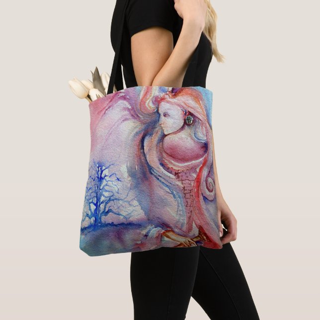 AVALON / Magic and Mystery,Pink Blue Fantasy Tote Bag (Close Up)