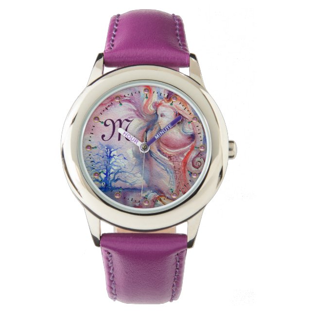 AVALON Magic & Mystery Pınk Blue Fantasy Monogram Watch (Front)