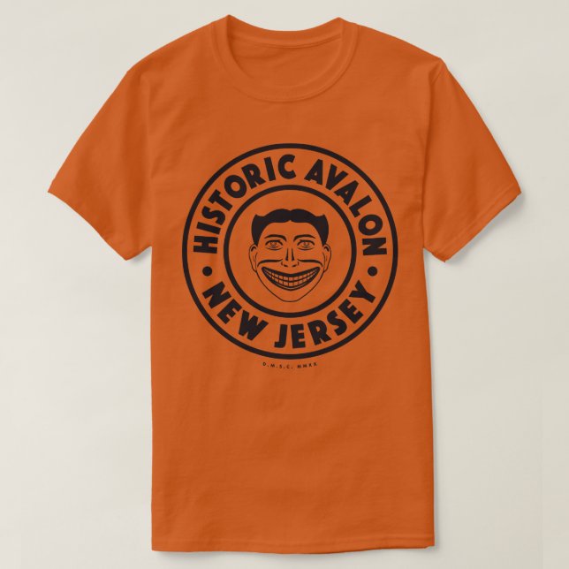 Avalon New Jersey Circle Blue T-Shirt (Design Front)