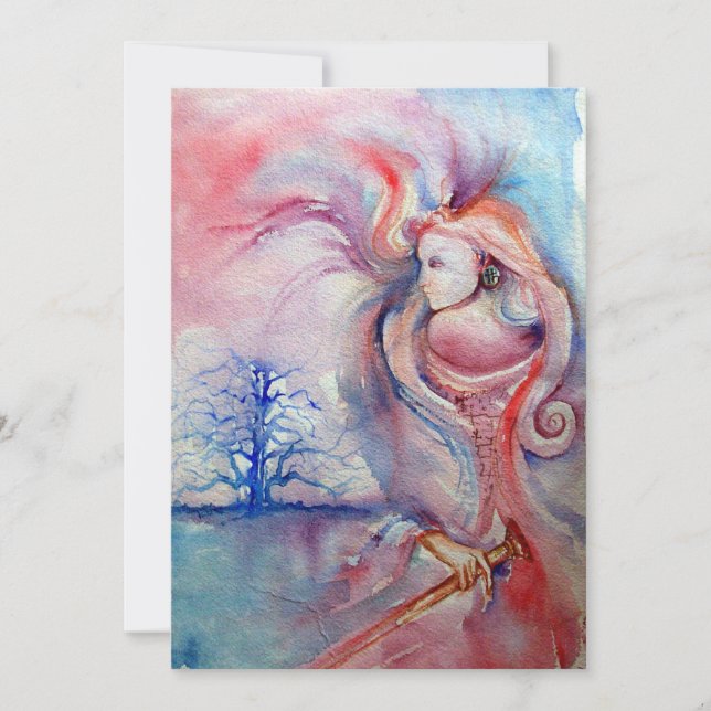 AVALON , soft pink purple blue Invitation (Front)