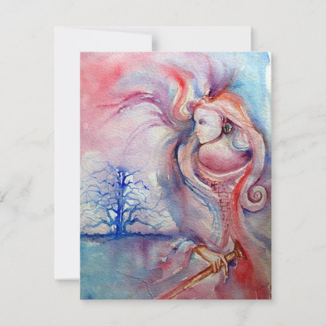 AVALON , soft pink purple blue violet Invitation (Front)