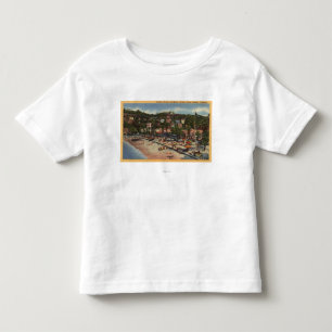 Avalon View of Crescent Ave. & Beach Toddler T-Shirt