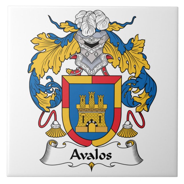 Avalos Family Crest Tile (Front)
