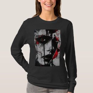 Avant-Garde Abstract Portrait Grunge Art Design T-Shirt