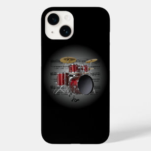 Avant Garde, Drum Set on Globe with Sheet Music ~  Case-Mate iPhone 14 Case