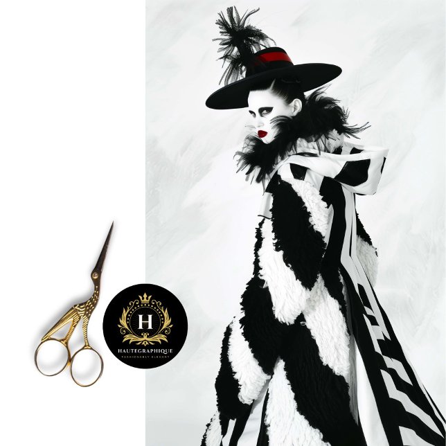 Avant Garde Fashion Portrait Decoupage Tissue Paper (Creator Uploaded)