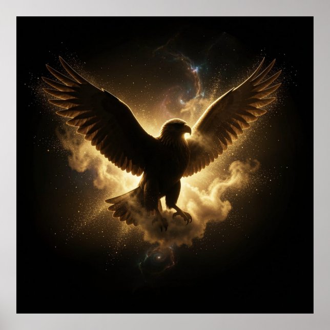  Avant-Garde Gold Dust Explosion Illyrian Eagle Lu Poster (Front)