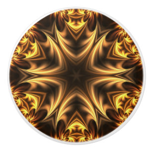Avant-Garde ~ Gold Russet Black 053 ~ Ceramic Knob