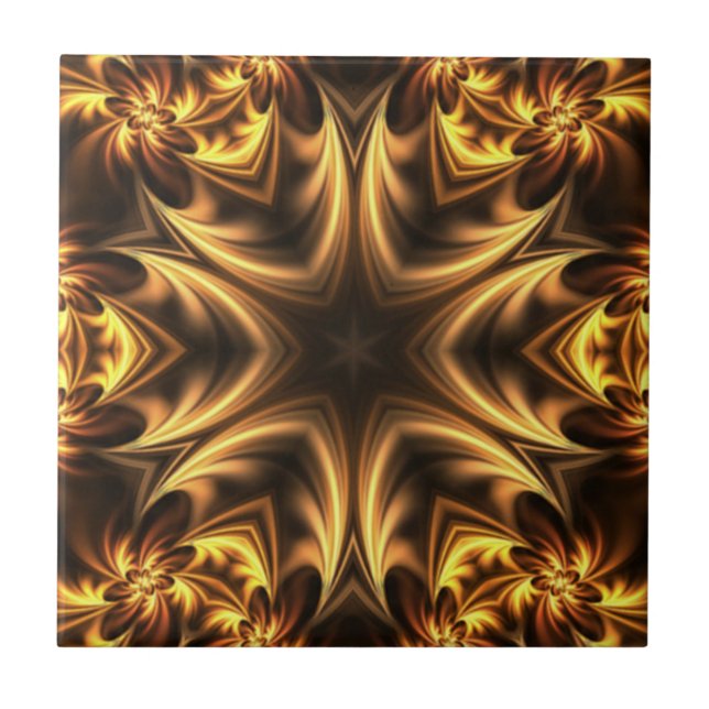  Avant-Garde ~ Gold Russet Black 053 ~  Tile (Front)
