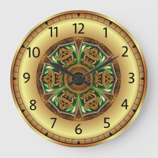 Avant - Garde, Green and Gold, Design KNF 1 ~ Large Clock
