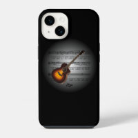 Avant Garde ~ Guitar on Globe with Sheet Music