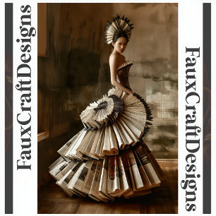 Avant Garde Paper Book Dress Decoupage Right 119