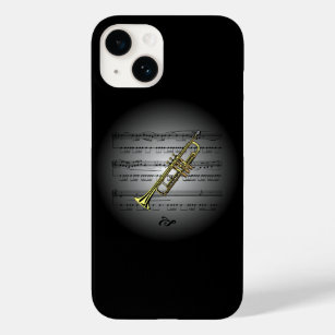 Avant Garde ~ Trumpet on Globe with Sheet Music    Case-Mate iPhone 14 Case