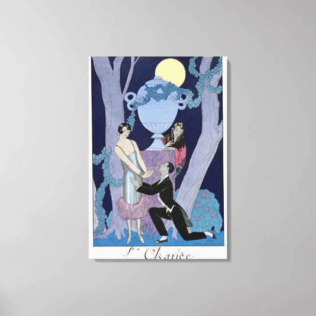 Avarice, 1924 (pochoir print) canvas print (Front)