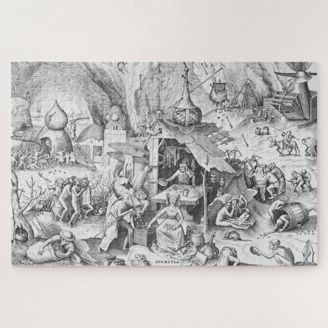 Avarice (Avaritia), The Seven Deadly Sins Jigsaw Puzzle (Horizontal)