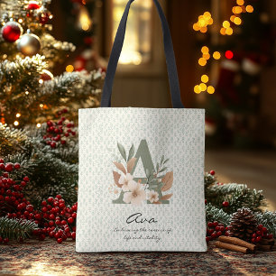 Ava's Vitality Bloom - Boho Floral Monogram Crossbody Bag