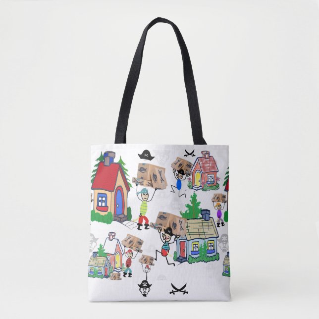 Avast Ye Porch Pirates! Tote Bag (Front)