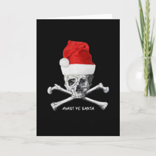 Avast Ye Santa Holiday Pirate Cristmas Card