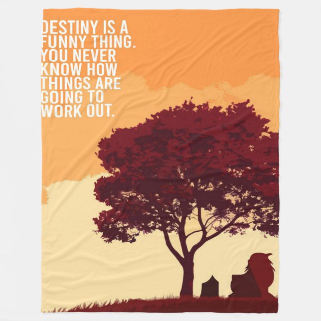 Avatar Inspirational Quote Blanket (Front)