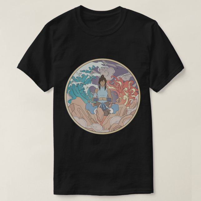 Avatar Korra and Elements Design  T-Shirt (Design Front)