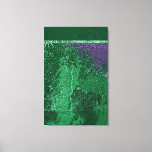 Avatar Toxic Green Wrapped Canvas Print