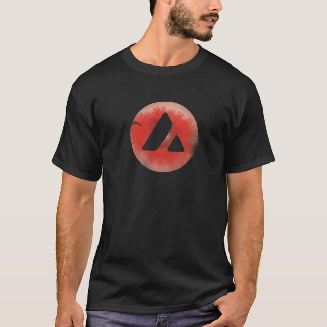 AVAX Avalanche Crypto Coin T-Shirt (Front)