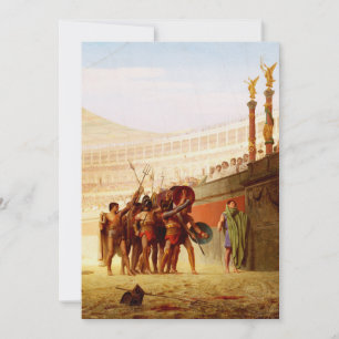 Ave Caesar by Jean-Leon Gerome Invitation