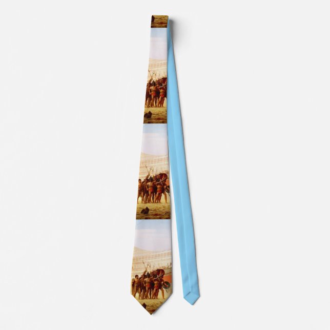 Ave Caesar by Jean-Leon Gerome Tie (Front)