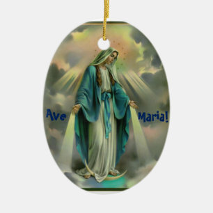 Ave Maria Ceramic Tree Decoration