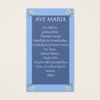 AVE MARIA Latin Prayer Cards