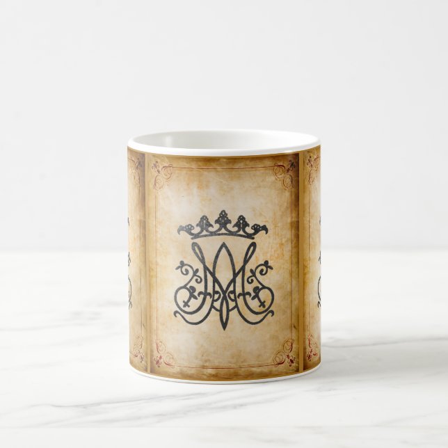 Ave Maria Monogram Coffee Mug (Center)