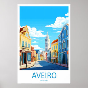 Aveiro Park Ski National Poster Vintage Travel